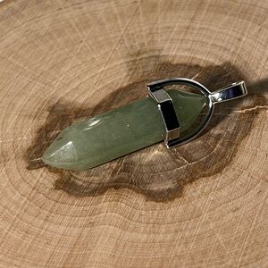 Green Crystal Pendant Necklace